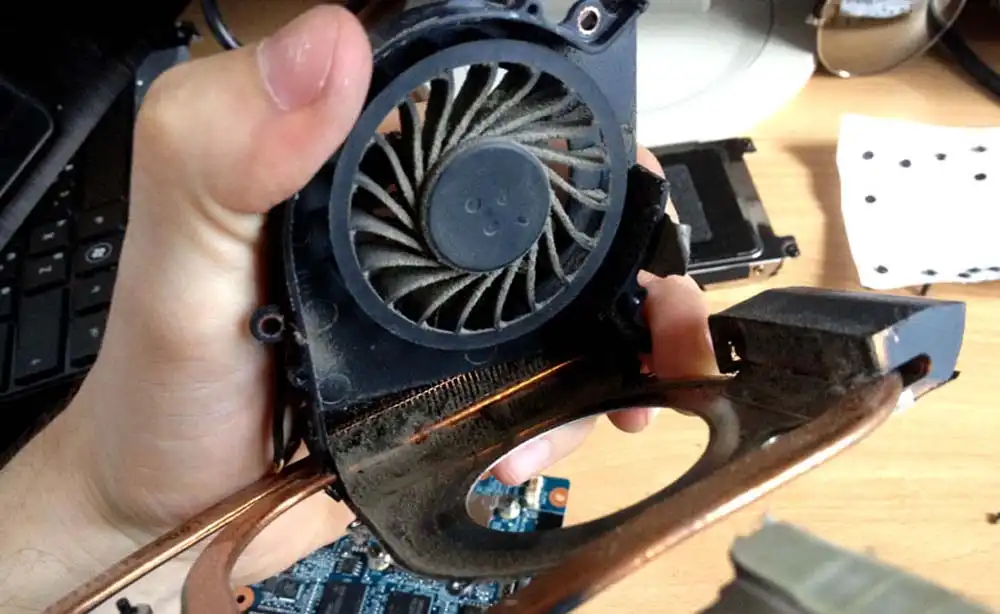 Чистка ноутбука HP от пыли в Коркино | Замена термопасты