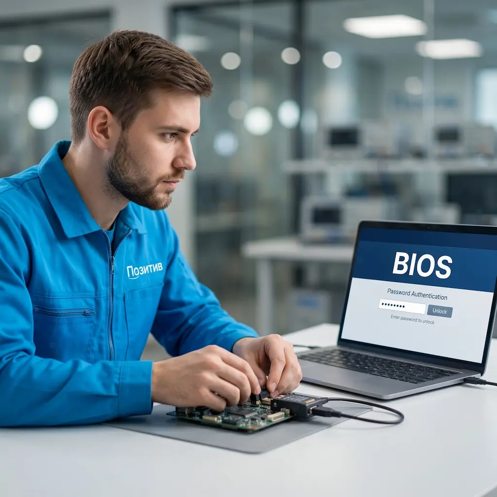 Снятие пароля BIOS ноутбука в Коркино