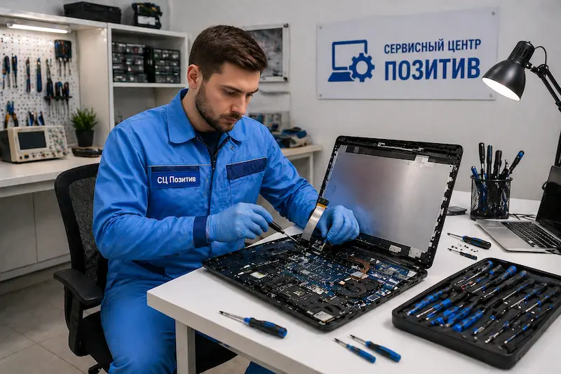 Замена шлейфа матрицы ноутбука в Коркино