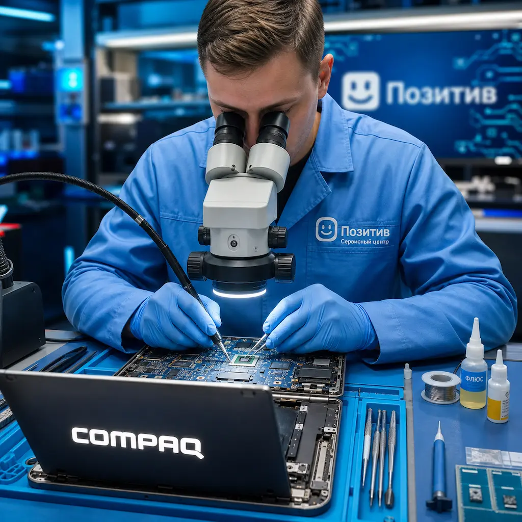 Замена видеокарты ноутбука Compaq в Коркино