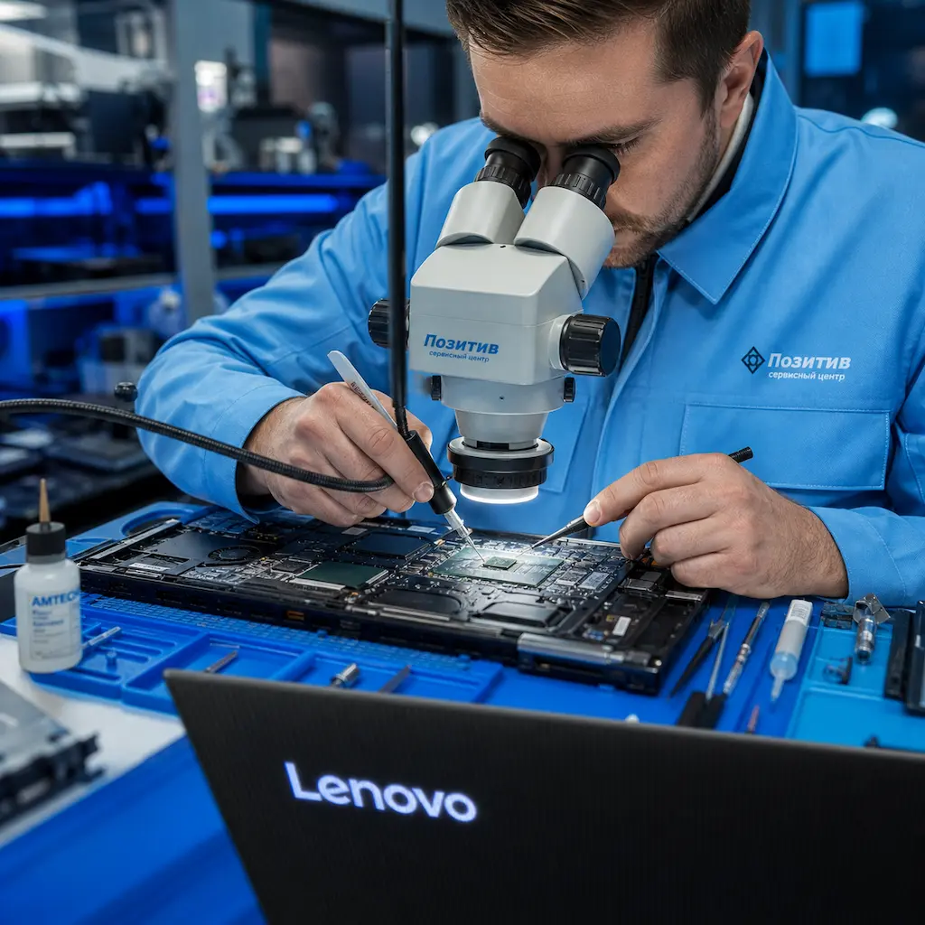 Замена видеокарты ноутбука Lenovo в Коркино