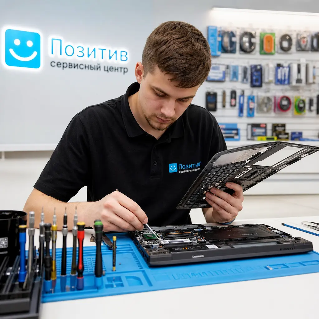заменить клавиатуру на ноутбуке Lenovo в Коркино
