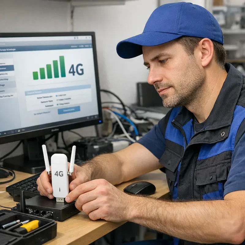 Настройка LTE модема в Коркино