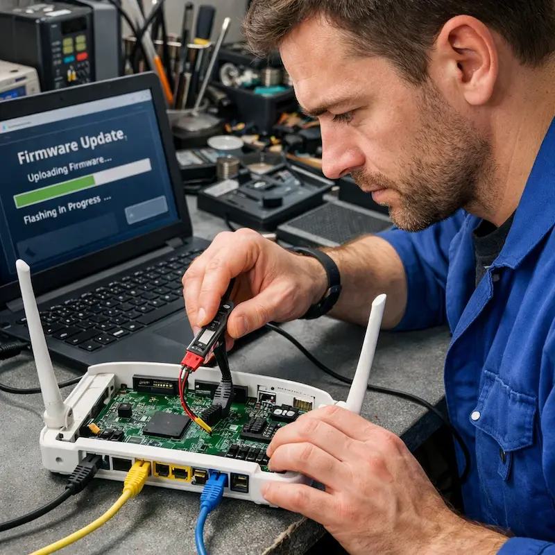 Обновление прошивки роутера в Коркино