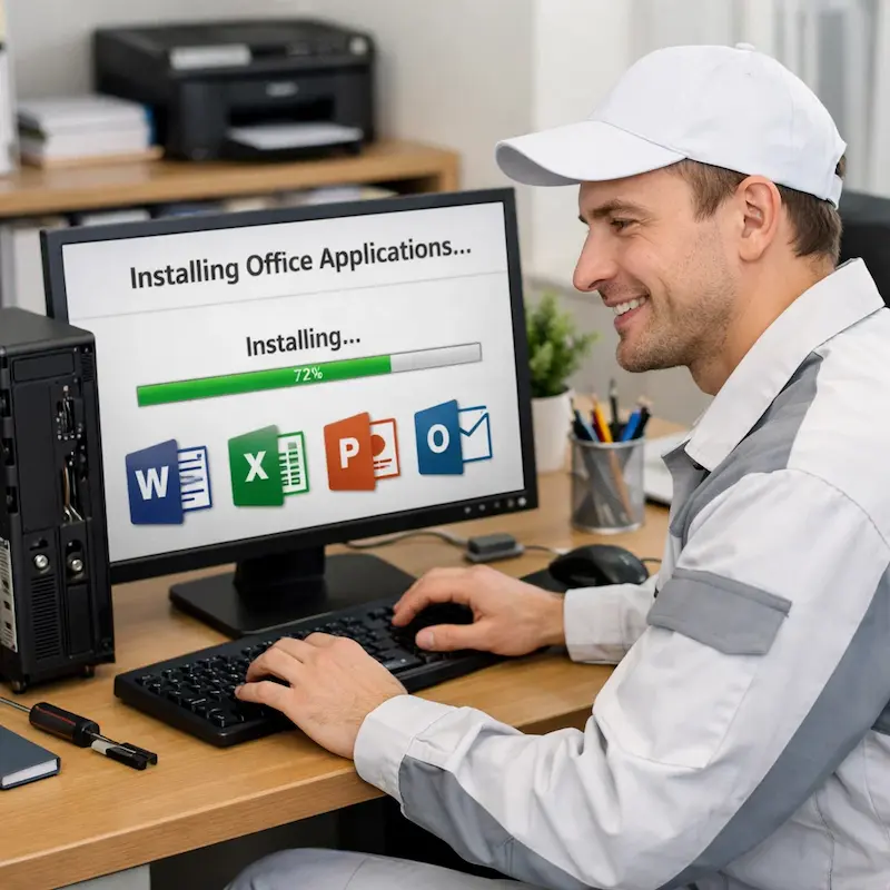 Установка и настройка программ на компьютере в Коркино