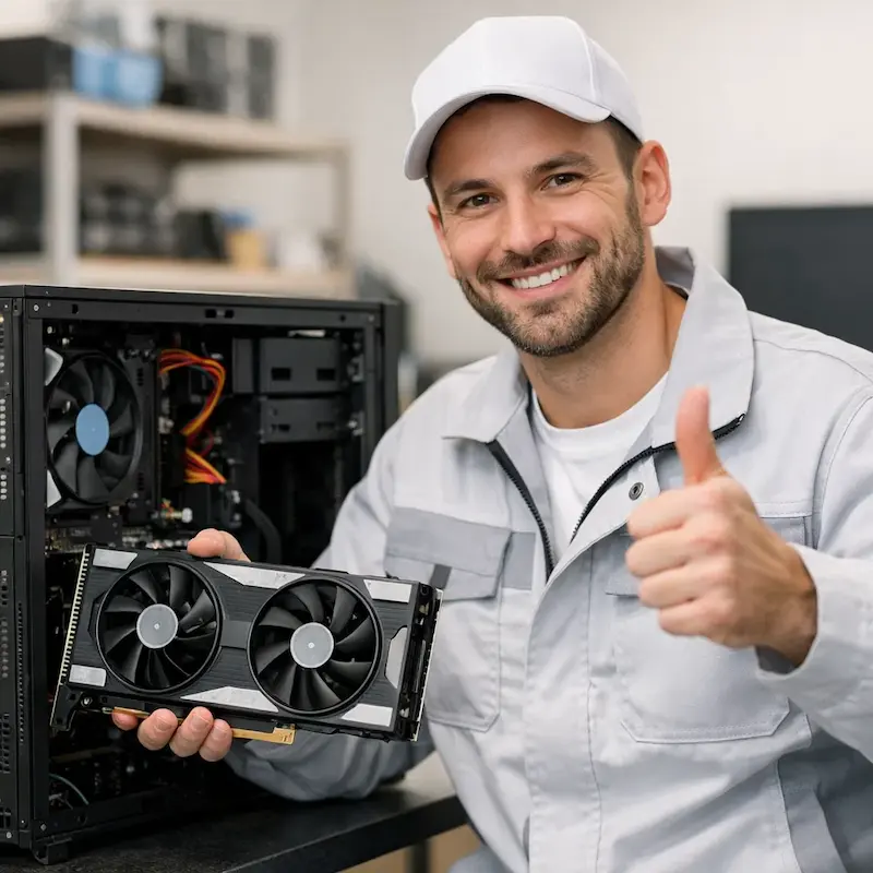 установка видеокарты на ПК в Коркино