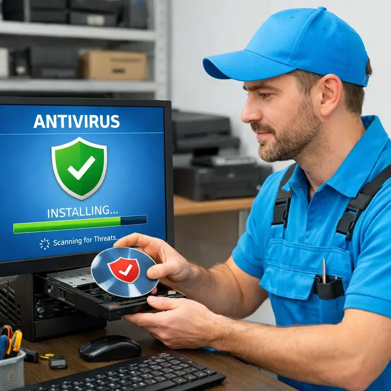 Установка антивируса в Коркино на дому