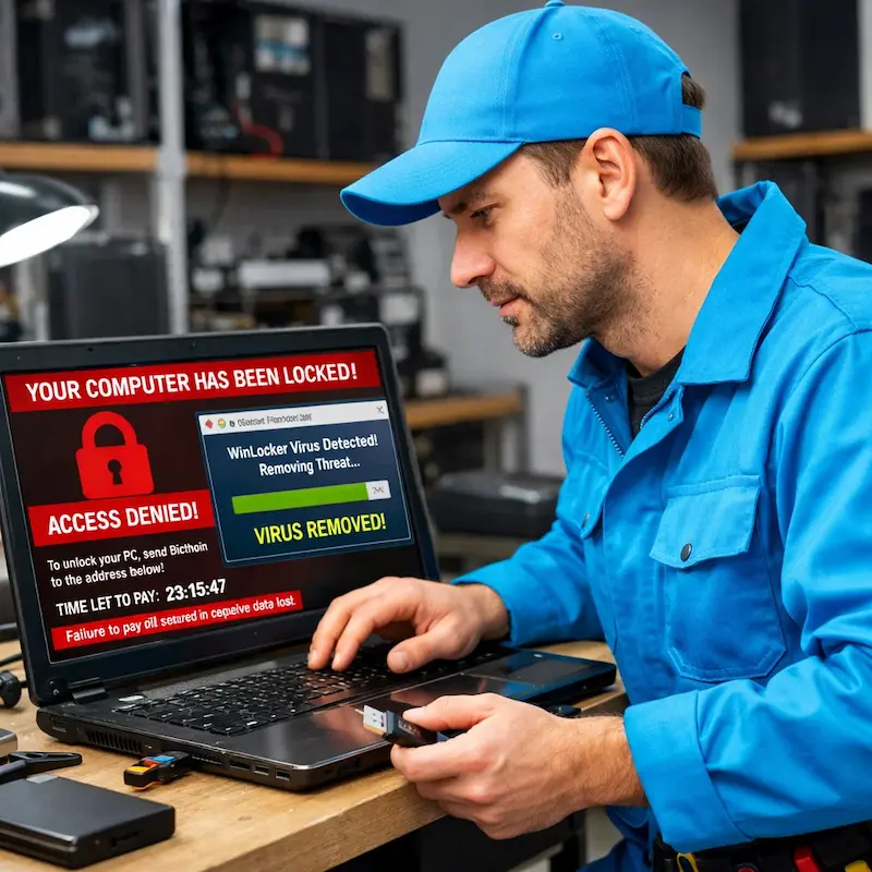 Поможем разблокировать компьютер и ноутбук в Коркино